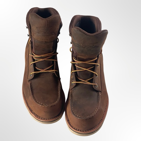 Red Wing Brown Leather Work Boots NWOT in size 10 - Picture 3 of 9